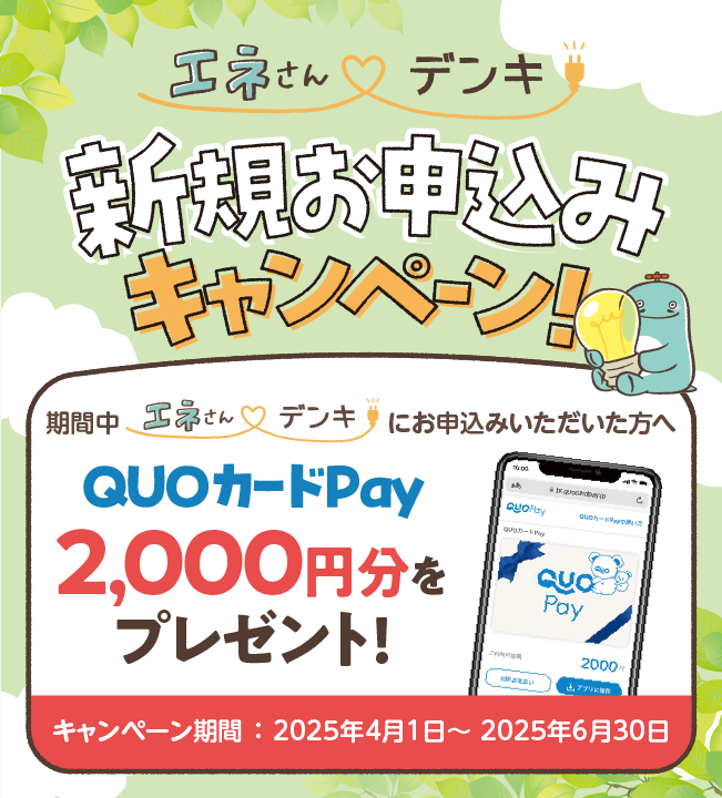 新規お申込みキャンペーン