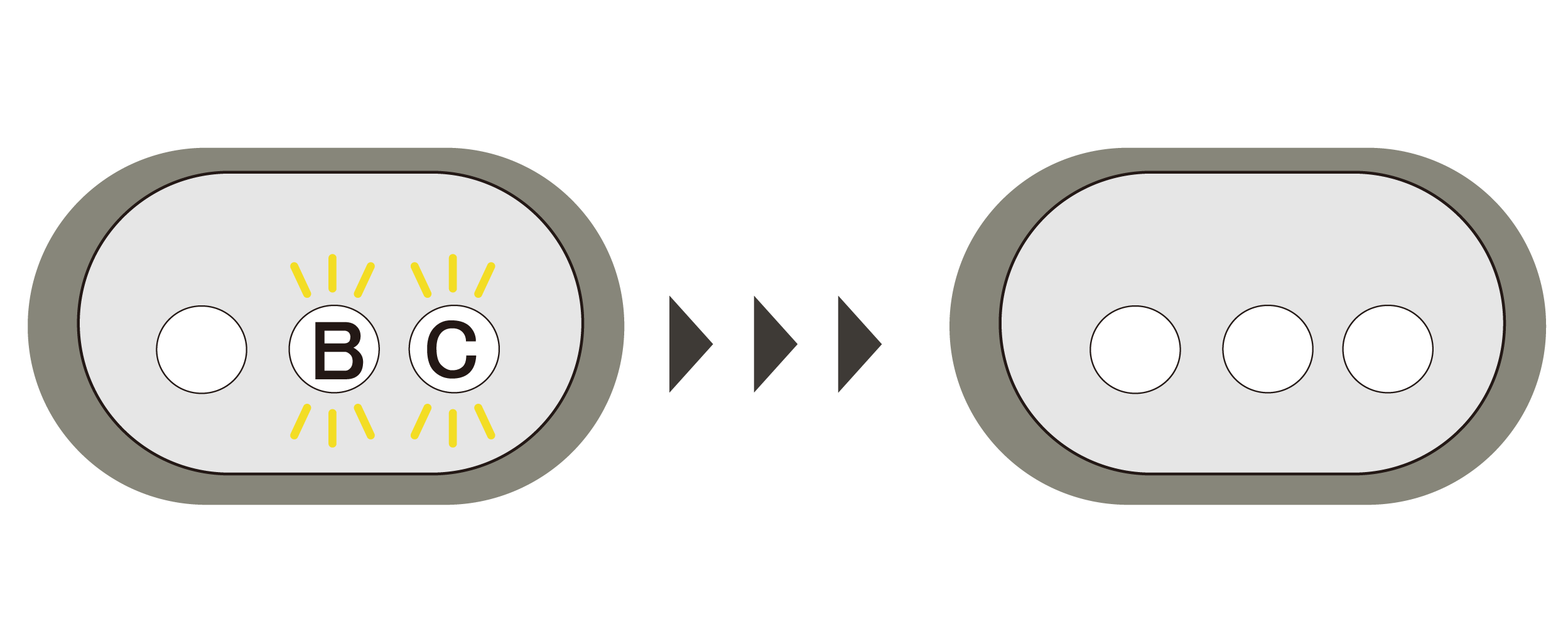 メーターの点滅確認イラスト